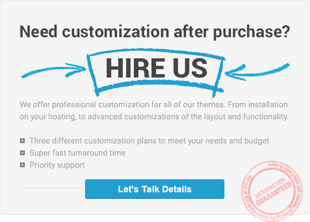 ProteusThemes professional customization