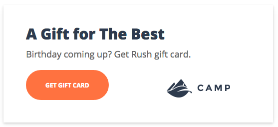 Gift card widget code