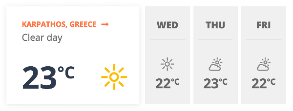 Weather widget