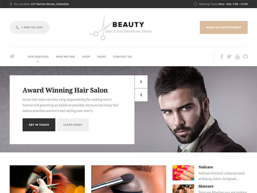 19 Best Beauty, Spa And Salon WordPress Themes 2023 - Gomahamaya