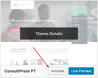 Activate ConsultPress WP