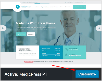 Customize MedicPress WP