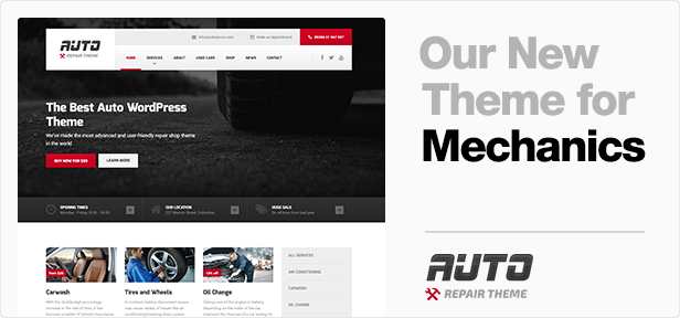 CarPress - WordPress Theme For Mechanic Workshops - 1