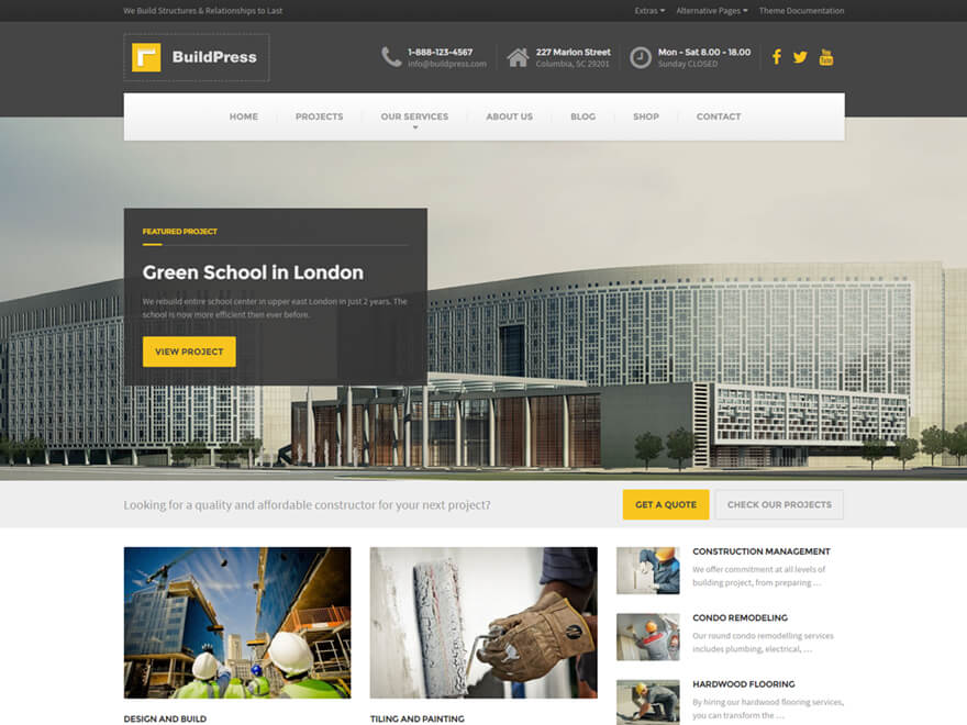 wordpress construction theme - Farse.ugansociety