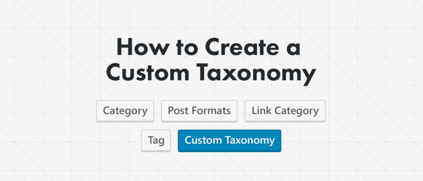 How to create custom taxonomy