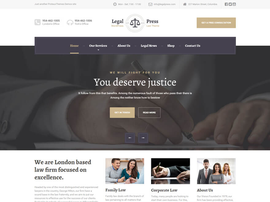 LegalPress WordPress Theme