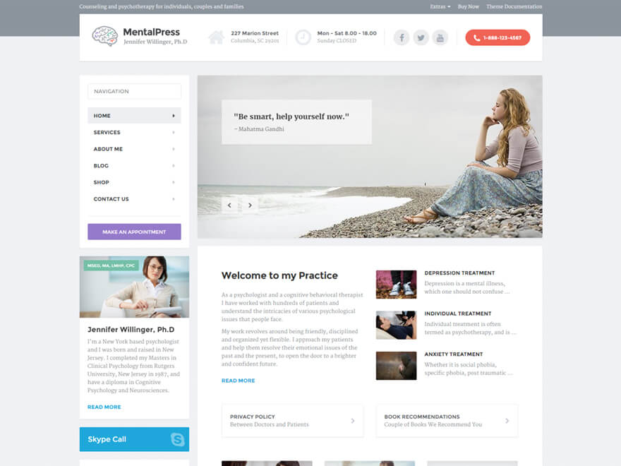 MentalPress WordPress Theme