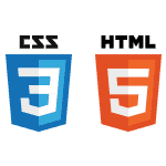 Logos for both CSS 3 and HTML 5