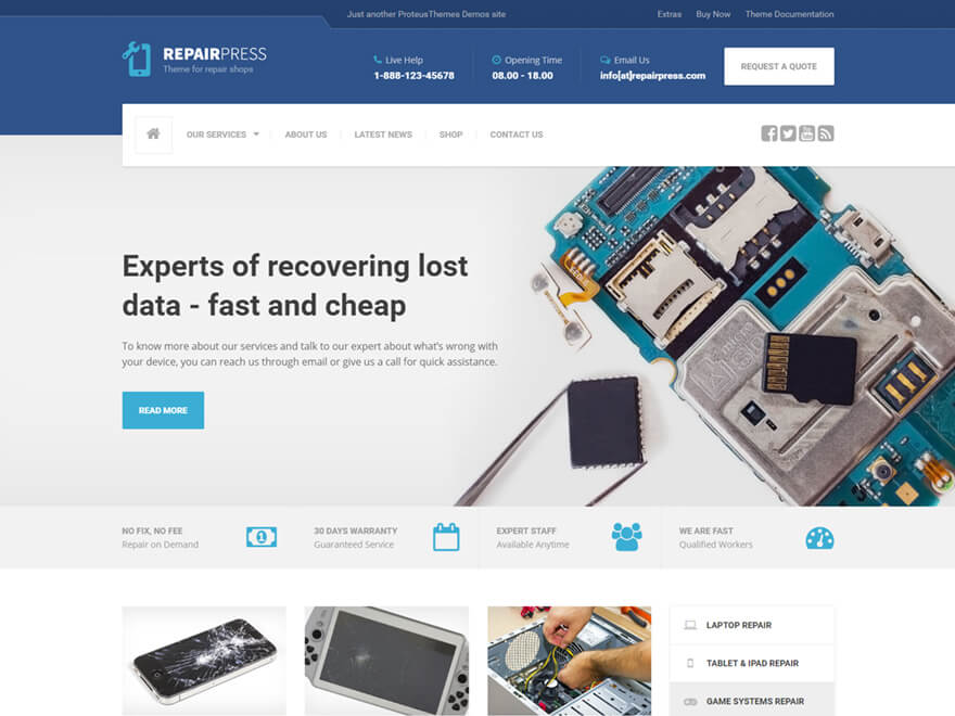 RepairPress WordPress Theme