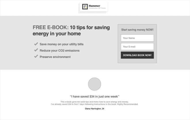 How to Create a Lead Generation Landing Page in Any WordPress Theme