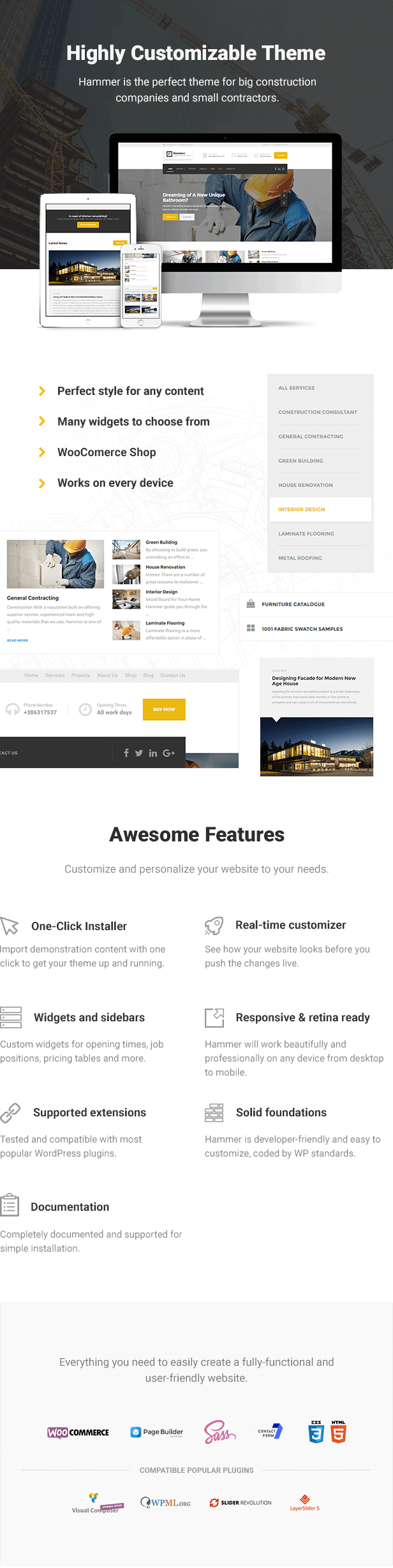 Hammer - Construction WordPress Theme - 1