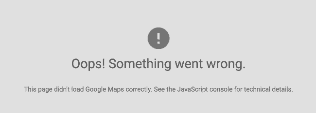 Google Maps Problem