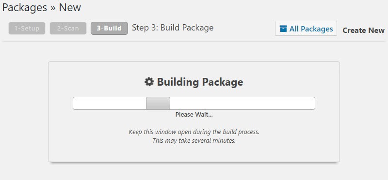 Duplicator build stage