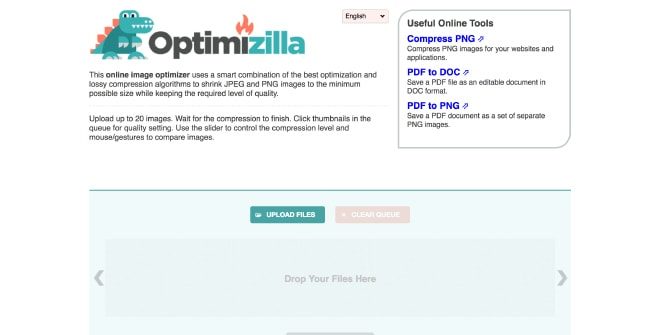 Optimizilla - online image compression tool
