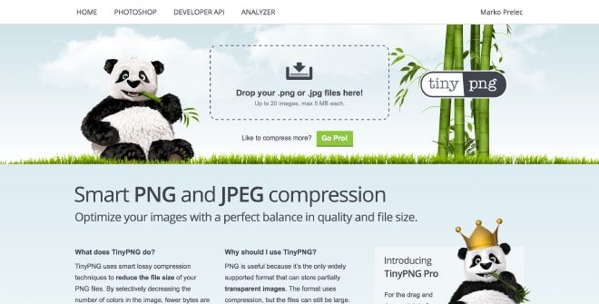 TinyPNG - online image compression tool