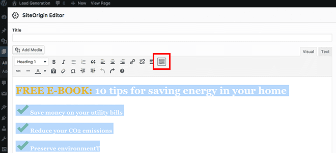 toolbar toggle