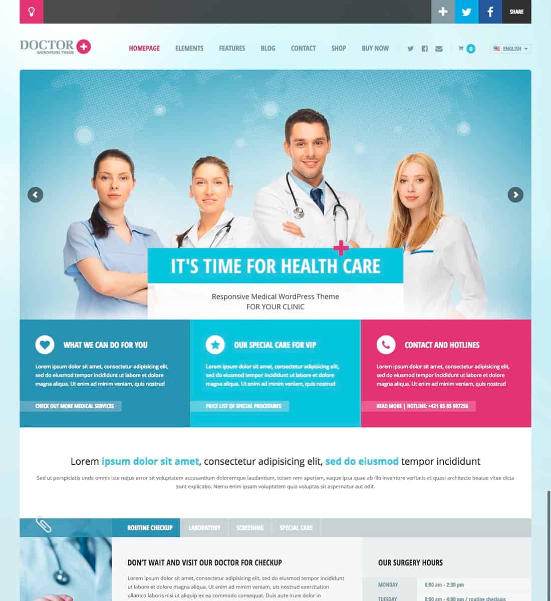 Doctor+ WordPress Theme