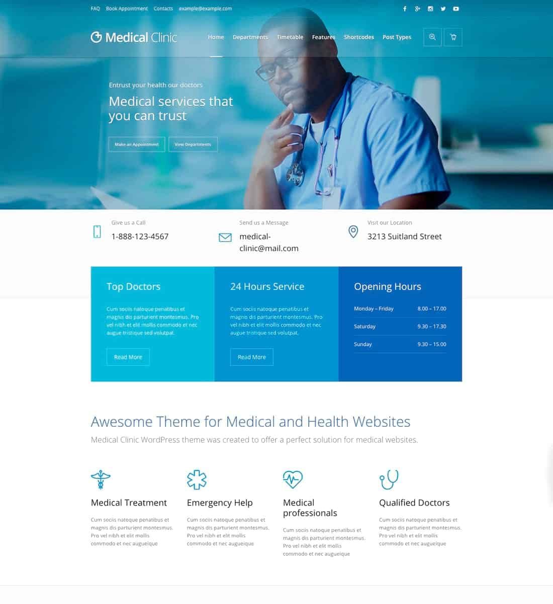 Medical Clinic - Health & Doctor Medical WordPress Theme