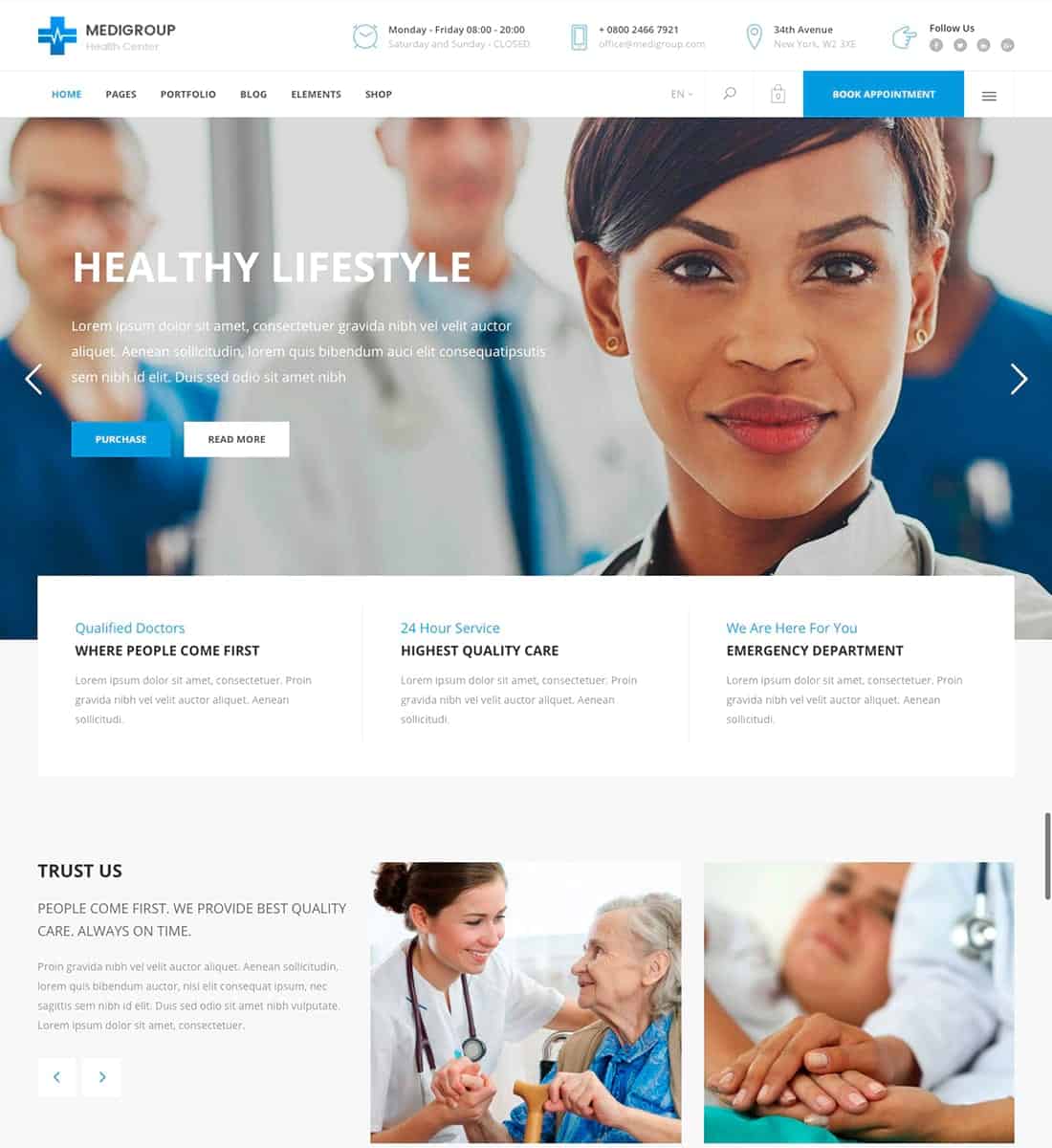 Medigroup – A Modern Multidisciplinary Medical and Health Theme