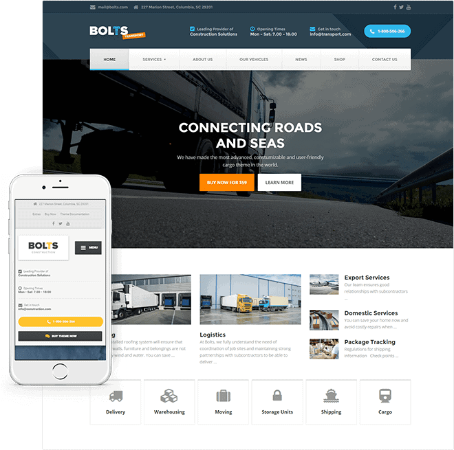 Responsive Construction WordPress Theme