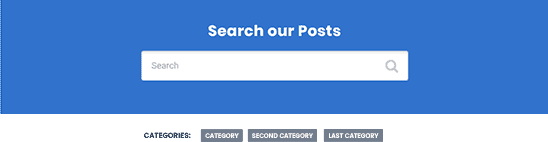 Search Bar for Blog Posts