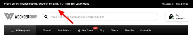WoonderShop-WooCommerce-CountDown-Timer-Top-Bar