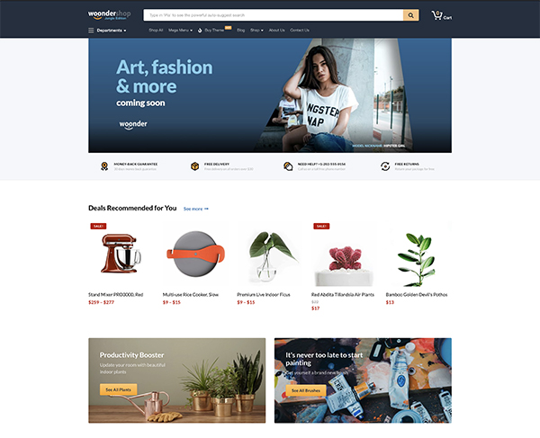 woondershop woocommerce theme