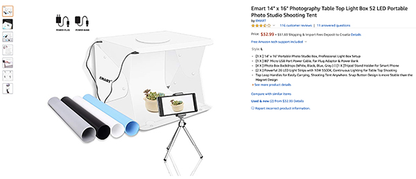 Amazon product photography equipment