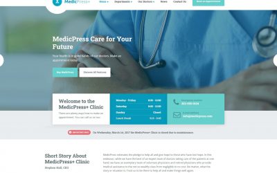 MedicPress – WordPress Theme for Doctors, Dentists and All Things Health Care