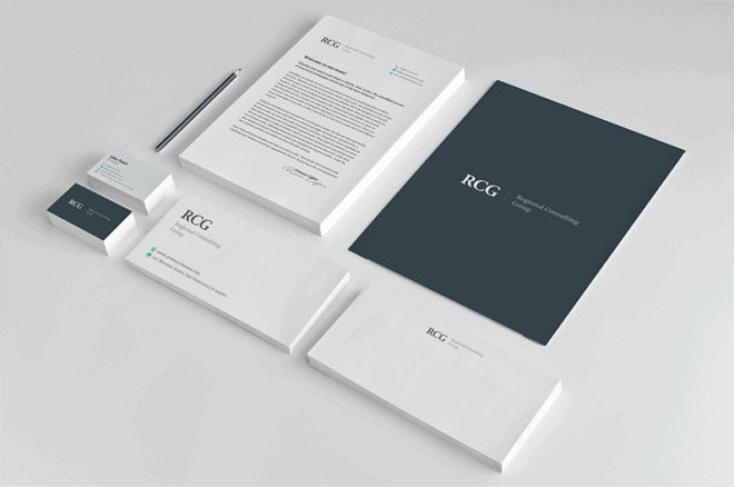 consultpress stationery design mockup