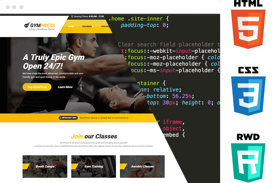 GymPress - Fitness WordPress Theme Made for Gyms and Sports Center