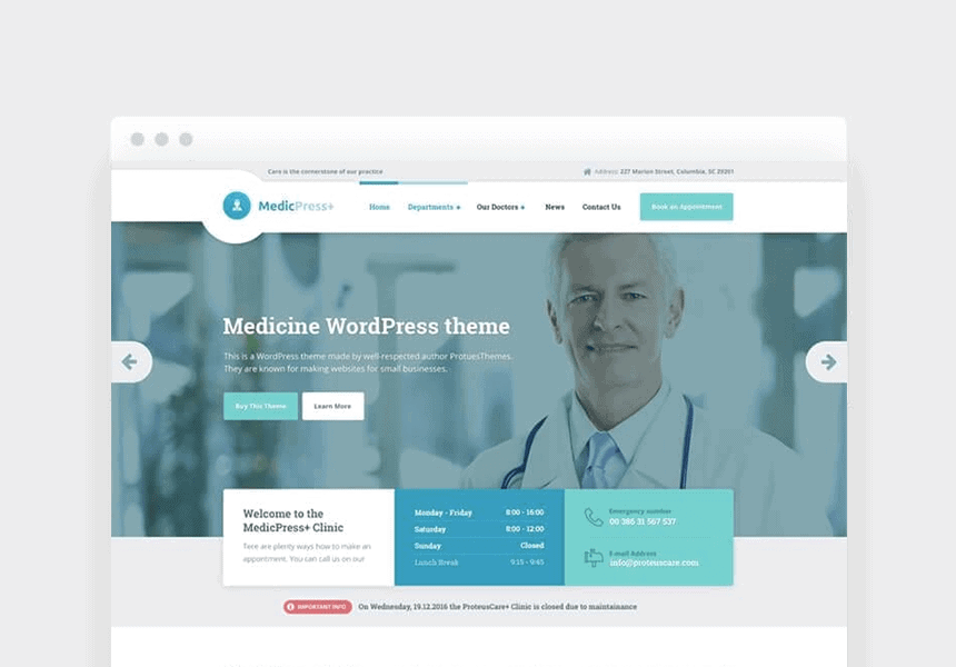 MedicPress WordPress Theme