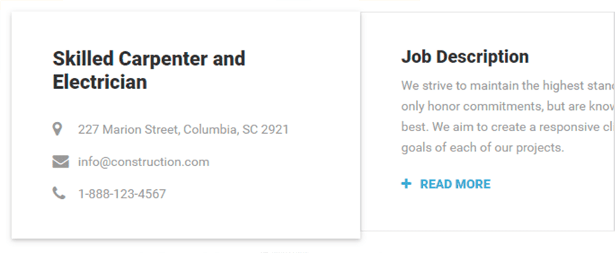 Job Opening Widget