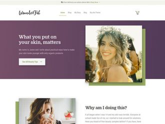 woocommerce theme beauty category